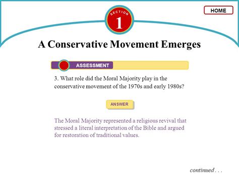 Conservative Movement Emerges Answers Reader