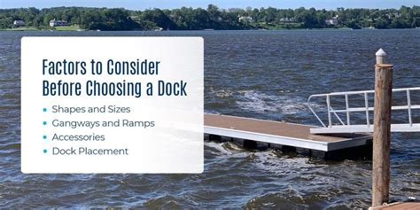 Consider the Size of Your Dock: