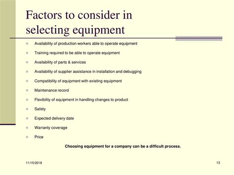 Consider the following factors when selecting a transfer method: