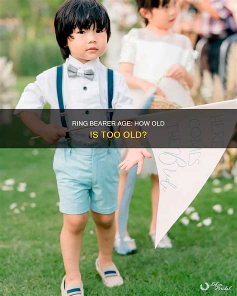 Consider the ring bearer's age and size.