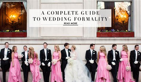 Consider the wedding's formality.