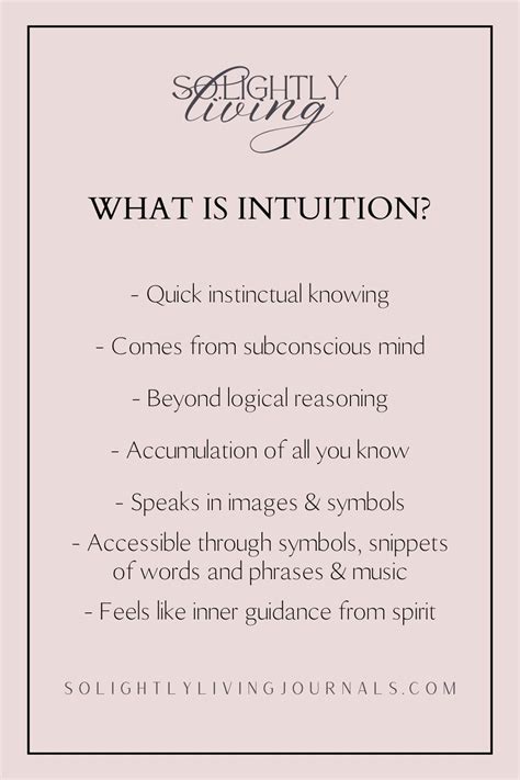 Consider your intuition: