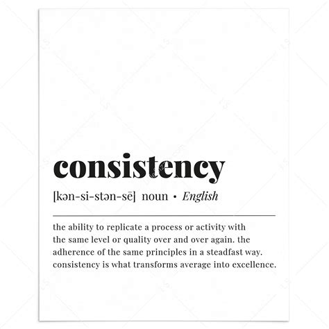 Consistency: