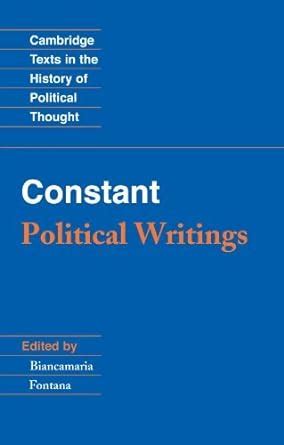 Constant Political Writings Ebook Epub