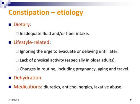 Constipation Etiology Doc