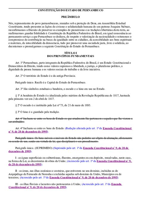 Constituição Estadual de Pernambuco: Um Guia Completo