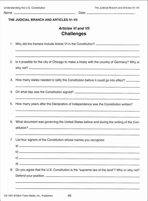 Constitution Answer Sheet Reader