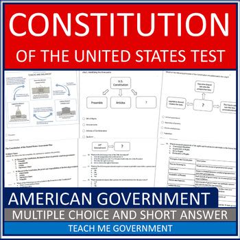 Constitution Test Short Answer Reader