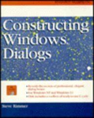 Constructing Windows Dialogs/Book and Disk PDF