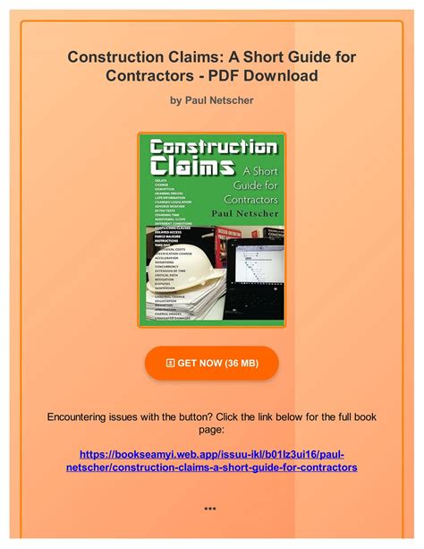 Construction Claims A Short Guide for Contractors Reader