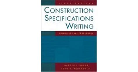 Construction Specifications Writing Principles and Procedures Reader