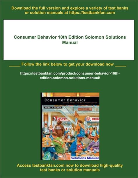 Consumer Behavior 10th Edition Solomon Ebook Doc