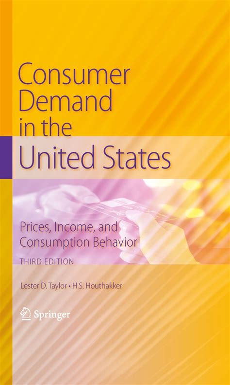 Consumer Demand in the United States Prices, Income, and Consumption Behavior 3rd Edition Kindle Editon