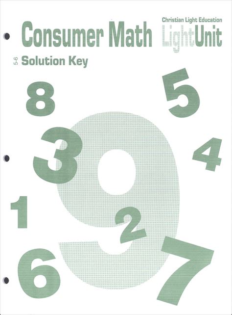 Consumer Math Answer Key Unit 10 Kindle Editon