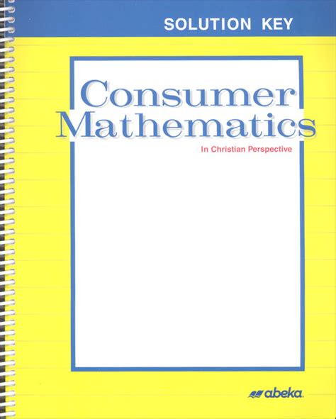 Consumer Mathematics, T.. Reader