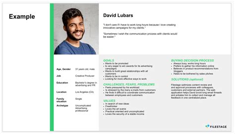 Consumer Persona Template