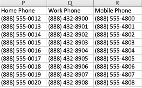 Contact Numbers for Various Purposes