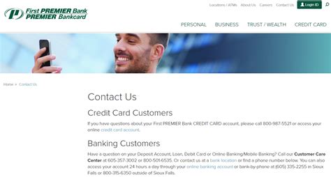 Contacting First Premier Bank Card Customer Service