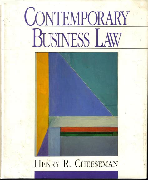 Contemporary Business Law Henry Cheeseman Doc