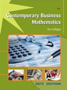 Contemporary Business Mathematics For Colleges 16th Edition Answers Reader