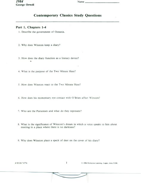 Contemporary Classics Study Questions 1984 Answers Epub