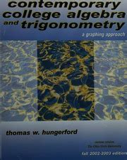 Contemporary College Algebra and Trigonometry Graphing Approach Epub