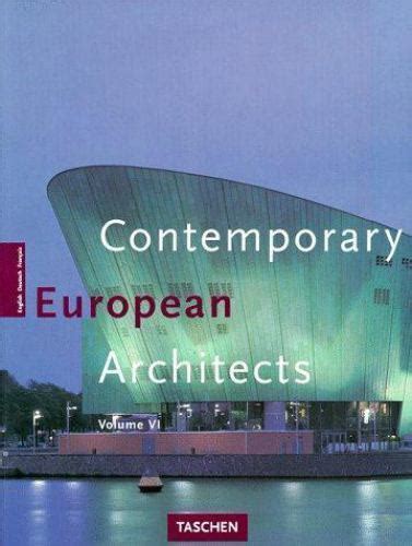 Contemporary European Architects Volume 6 Architecture and Design Series German Edition PDF