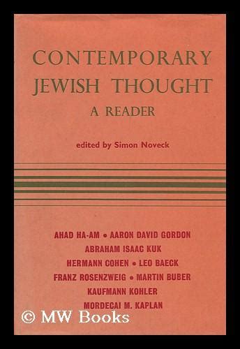 Contemporary Jewish Thought A Reader Epub