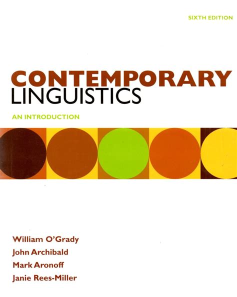 Contemporary Linguistics An Introduction 6th Edition Pdf Epub