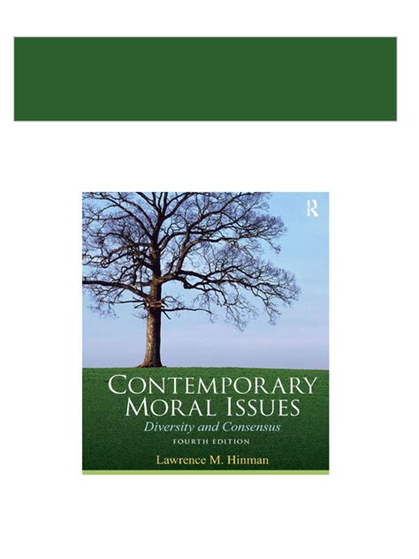 Contemporary Moral Issues Diversity and Consensus PDF Doc