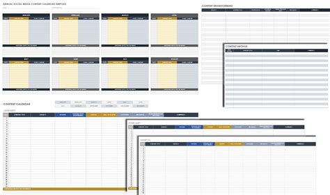 Content Calendar Template Google Docs