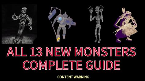 Content Warning: All New Monsters!