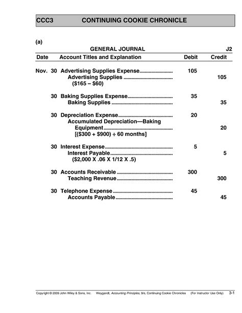 Continuing Cookie Chronicle Answers Accounting Kindle Editon