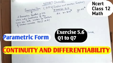 Continuity And Differentiation Ncert Exercise Solution PDF