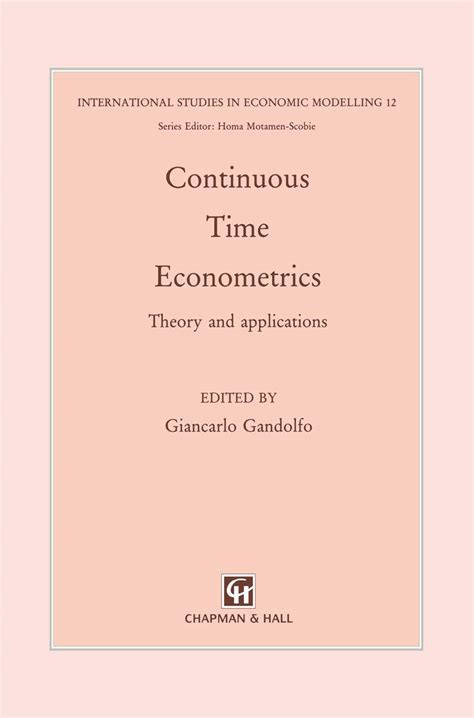 Continuous Time Econometrics Theory and Applications 1st Edition PDF