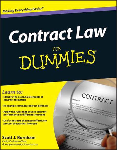Contract Law For Dummies Kindle Editon