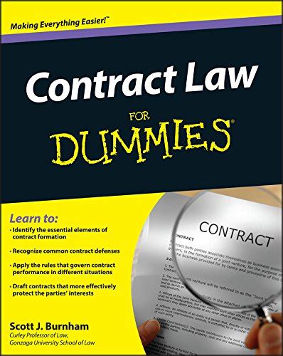 Contract Law For Dummies Kindle Editon