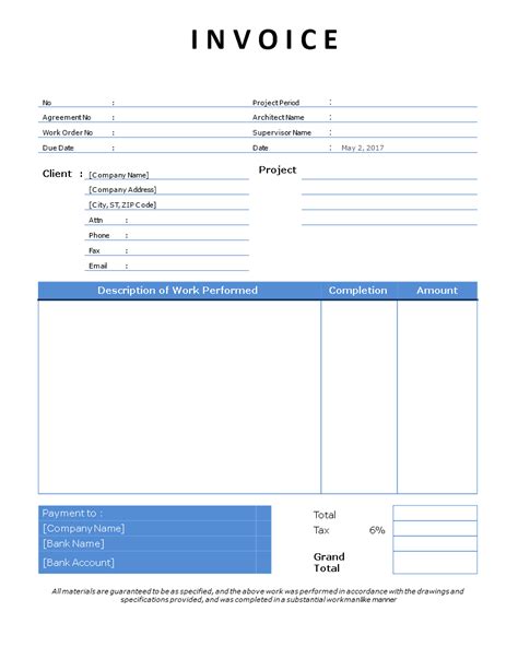 Contractor Invoice Templates