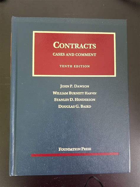 Contracts Cases and Comment 10th Edition Epub