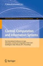 Control, Computation and Information Systems First International Conference on Logic, Information, C Doc