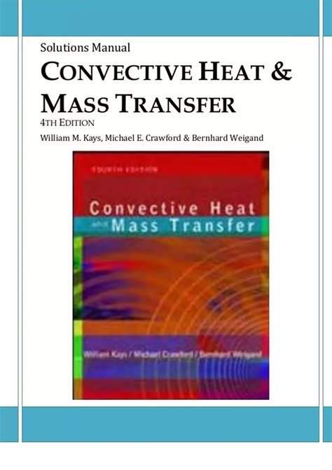 Convective Heat Mass Transfer Solution Manual PDF