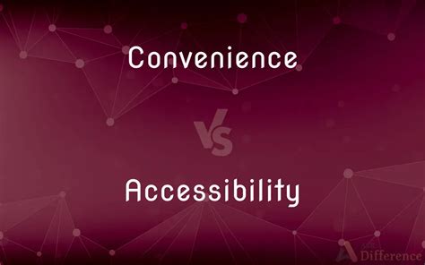 Convenience and Accessibility: