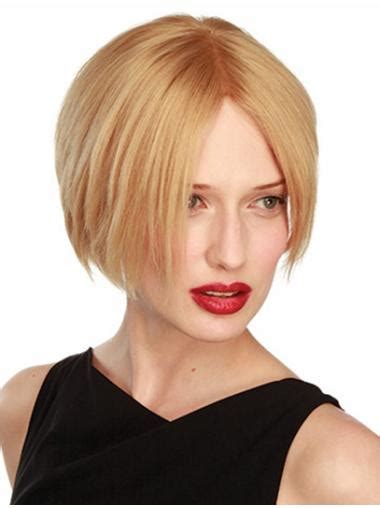 Convenient Lace Front Bobs Blonde Short Wigs