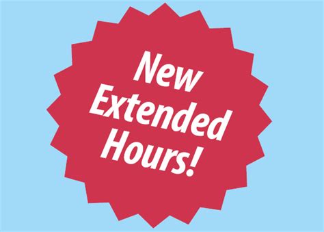 Convenient Location and Extended Hours