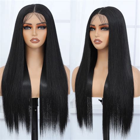 Convenient Synthetic Lace Front Straight Long Wigs