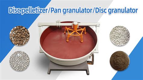 Conventional Pan Granulator: