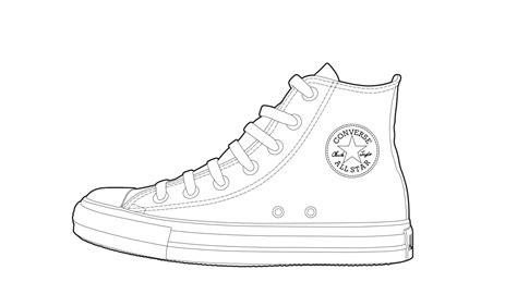 Converse Shoe Template