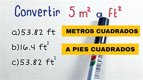 Conversión de metros cuadrados a pies cuadrados