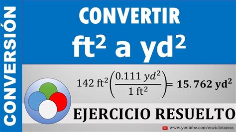 Conversión de yardas a pies cuadrados