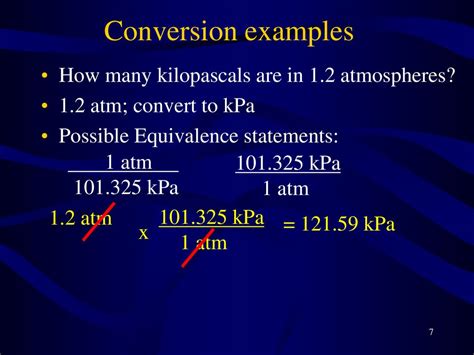 Conversion Between kPa and Atmospheres